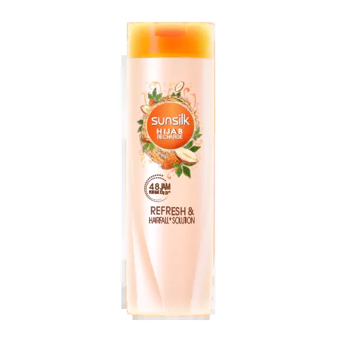 Shampo untuk rambut rontok Sunsilk Hijab Recharge Refresh & Hairfall Solution.